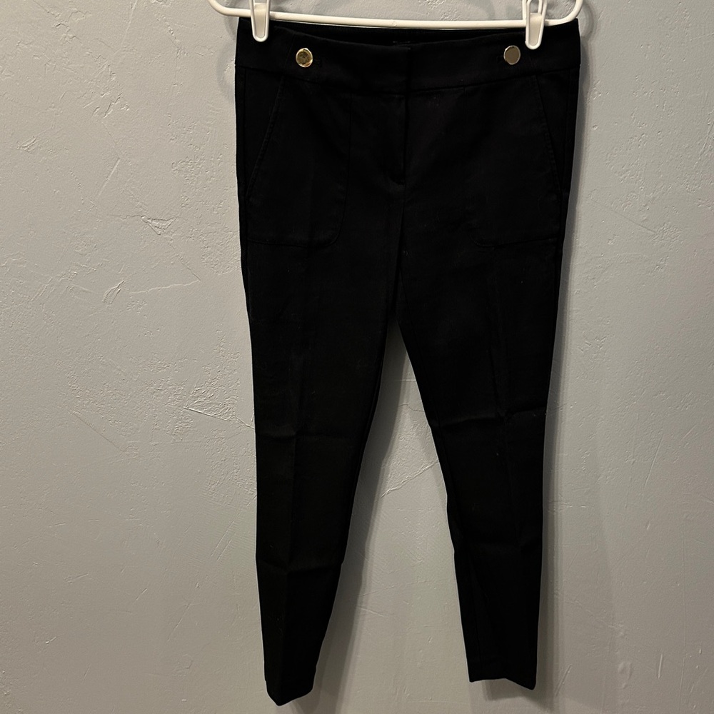 LOFT Black Trousers with Gold Buttons
